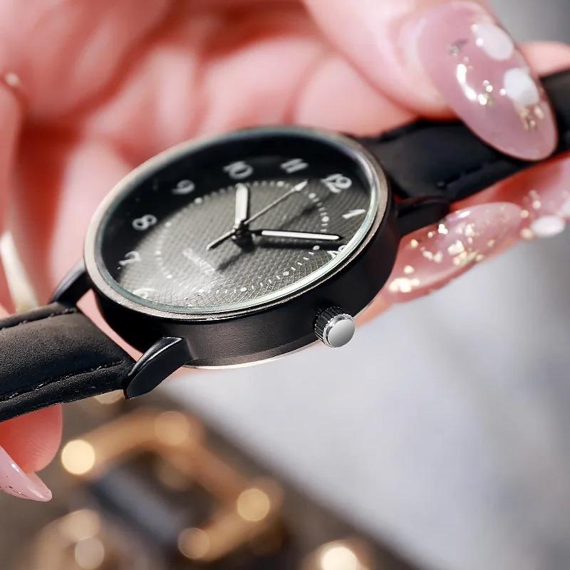 Fashion Women's Watch Quartz Analog Wirstwatch Luminous Leather Band Quartz Watches Ladies Casual Clock Gift Relógio Feminino