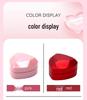 Heart-Shaped Piano Lacquer LED Jewelry Box for Rings and Pendants