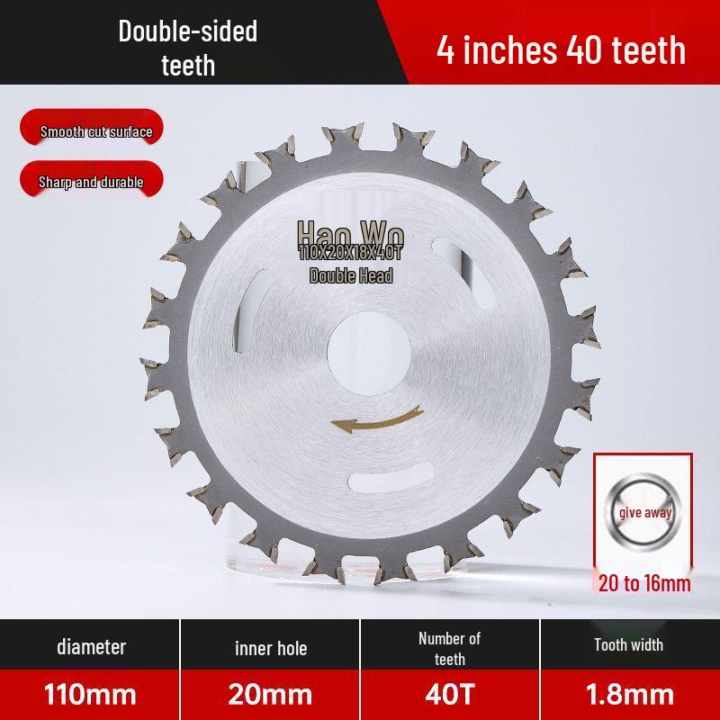 Carbide Saw Blade for Wood & Aluminum: Fits 4", 5", 7", 12" Angle Grinder Cutting Machines.