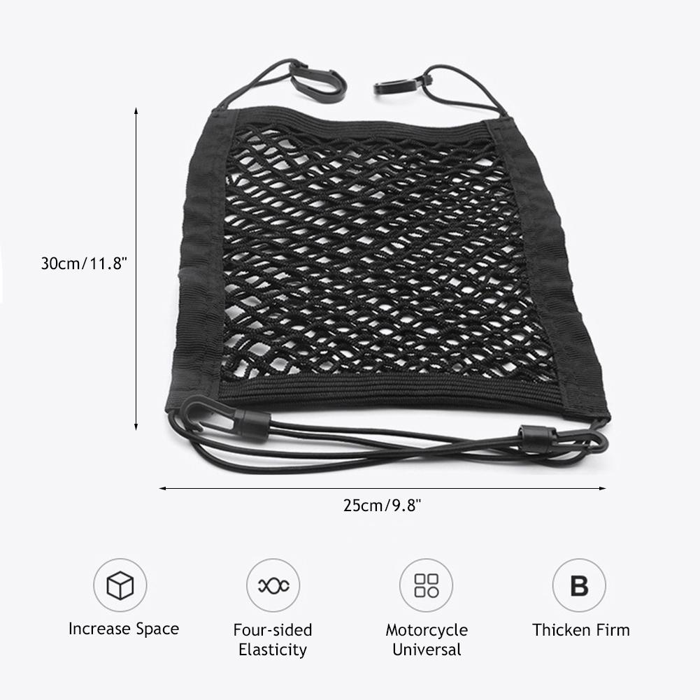 Motorcycle Helmet Storage Trunk Bag Motorcycle Luggage Net Hook Hold Bag Cargo Bike Scooter Mesh Fuel Tank Luggage Equipaje