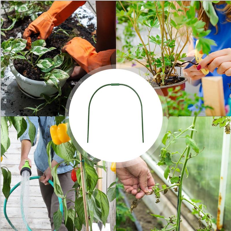 10 Peças Arcos de Jardim à Prova de Ferrugem para Túnel Estrutura de Estufa Arco Flexível para Túnel Arcos de Proteção de Culturas Para Canteiros Elevados à prova de geada