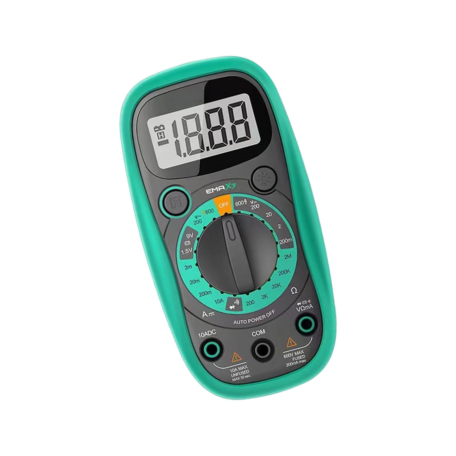 

Resistance Multi Tester Meter Digital Display Multimeter Ammeter Voltemter 1999 Count Portable Tester