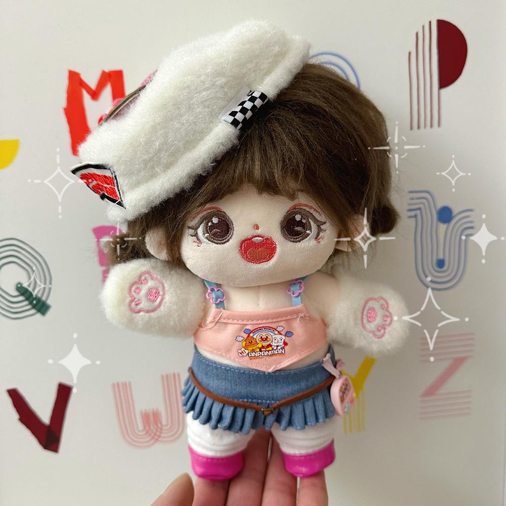 20CM Cotton Doll Rompers Cartoon Plush Doll Replacement Outfit Playing House Accessories Mini Clothes