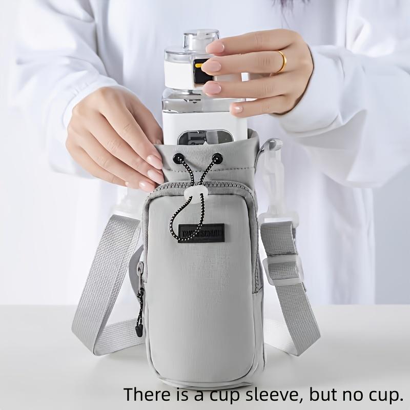 Multifunctional Large-Capacity Cup Bag with Portable Handle & Crossbody Strap, Ideal for Outdoor Travel & Hiking