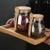Glass tea jar Household sealed storage jar coarse cereals Moisture proof jar Safety Clasp Condiment Containers Airtight Canister