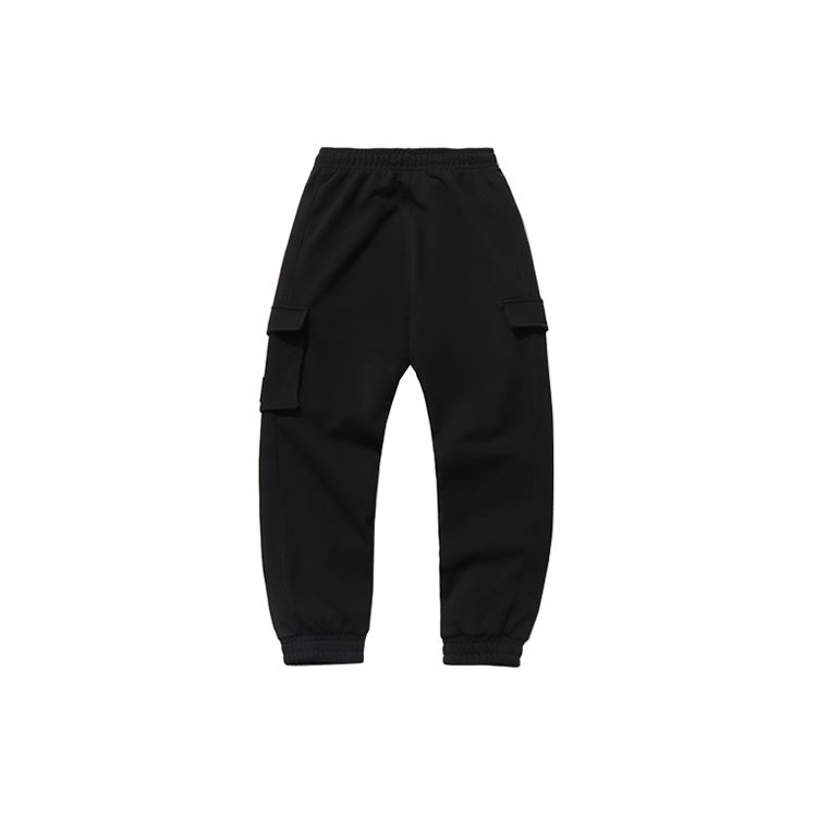 Li Ning Sports Fashion Series Knitted Tapered Sweatpants Men Bottoms Black AKLR373-1