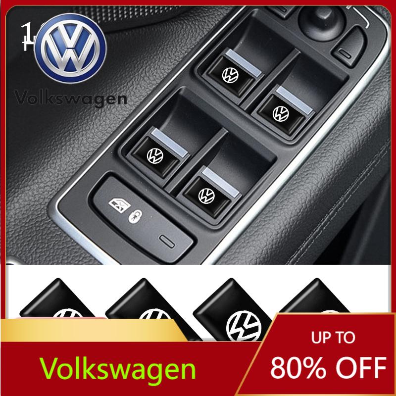 Valve Stems Caps For VOLKSWAGEN VW 10pcs/set 3D Styling Car Epoxy Emblem Stickers Decor Accessorie For Volkswagen Passat B6 CC PSZ1