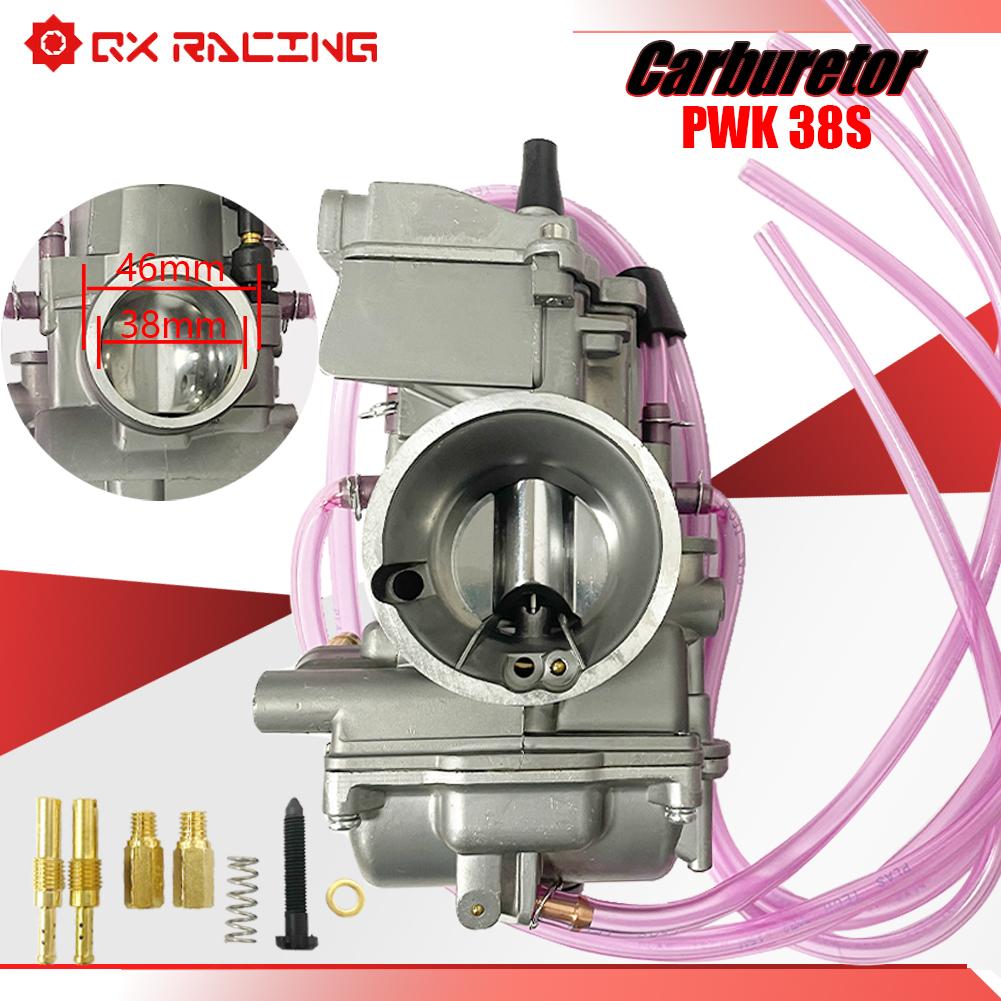 Motorcycle Carburetor Keihin PWK Carburetor PWK 36S 38S AG Air Striker For KT 250exc TE250 For Kawasaki Kx125 For Yamaha YZ250 38s