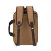 Retro Herren Business Aktentasche Einfache einfarbige Umhängetasche Freizeit Reisetasche Multifunktionale Canvas Tasche Kann Einzel- und Doppelschulter getragen werden