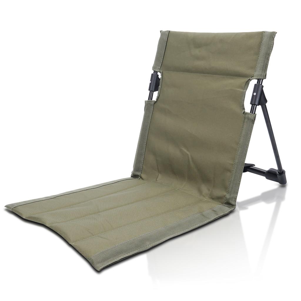 Składany fotel plażowy ogrodowy z funkcją rozkładania przenośny składany fotel mata podłogowa krzesło ogrodowe kemping aluminiowa rama fotel zewnętrzny poduszka na plecy