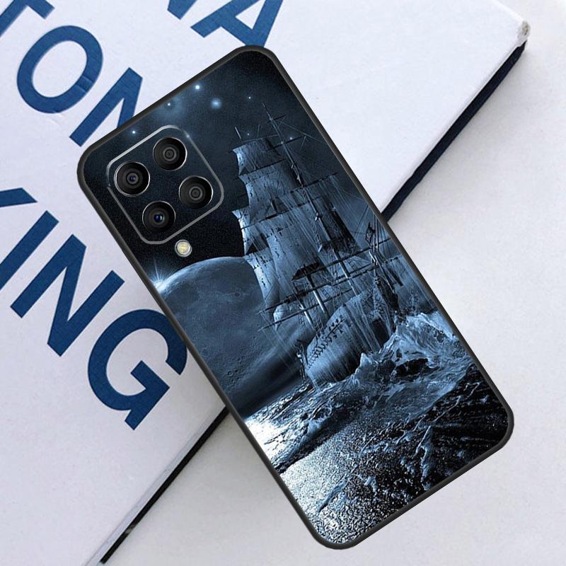 Sailing Pirate Ship Boat For Samsung Galaxy M35 M55 M14 M34 M54 M11 M21 M31 M13 M33 M53 M15 M12 M32 M52 M06 M16 Case