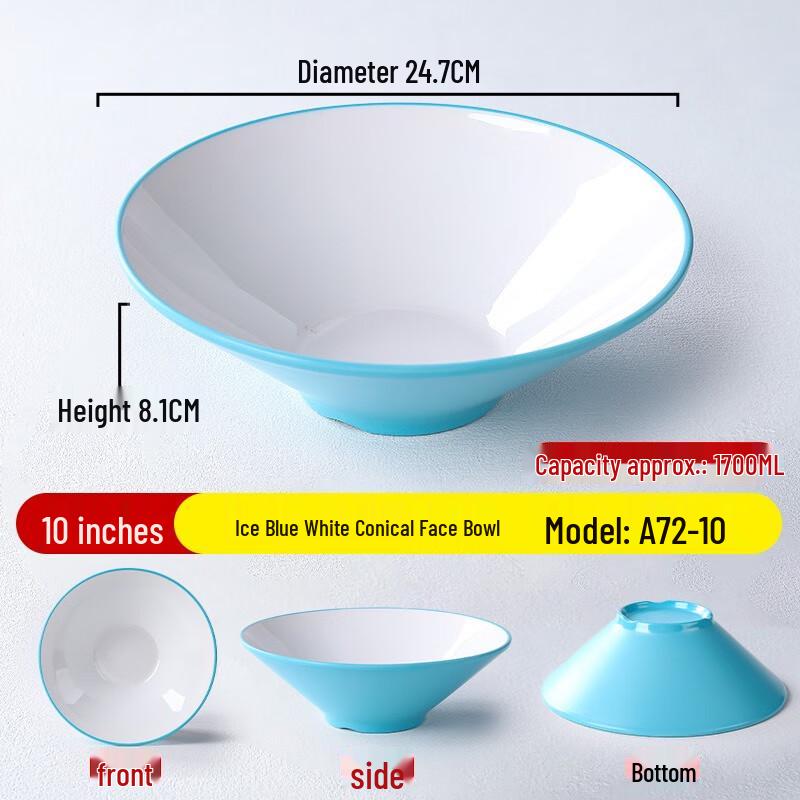 Nordic Style Melamine Noodle Bowl