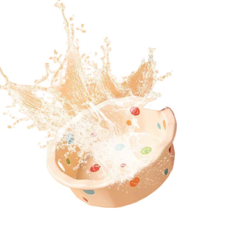 6-Inch lace pet food bowl dog cat polka dot ceramic bowl practical water bowl hot sale