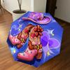 1pc Cowboy Boots Starry Hat Automatic Open/Close Umbrella with Windproof, 8-Rib Sturdy Canopy, Durable Ribs, Fashionable Design1149A