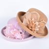 Elegante Dameshoeden Mode Winter Bowler Fedora Dames Wol Ronde Hoed Herfst Vintage Feest Fedoras Kerk Vilt Hoge Hoed
