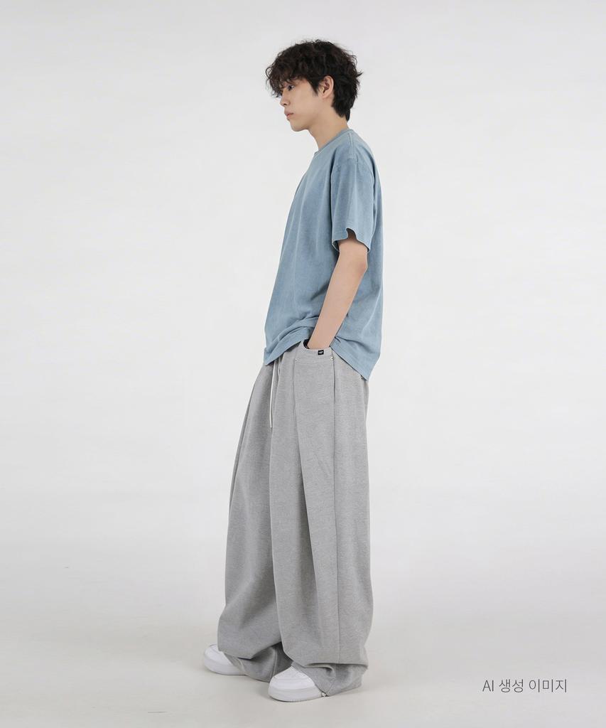 UMM Oversized Plain Pigment Short Sleeve T-Shirt 5 Colors