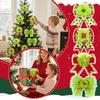 The Red And Green Christmas Bow Christmas Tree Is Decorated With A Lime Green Wreath, A Velvet Bow, And A Tree Top Ribbon.