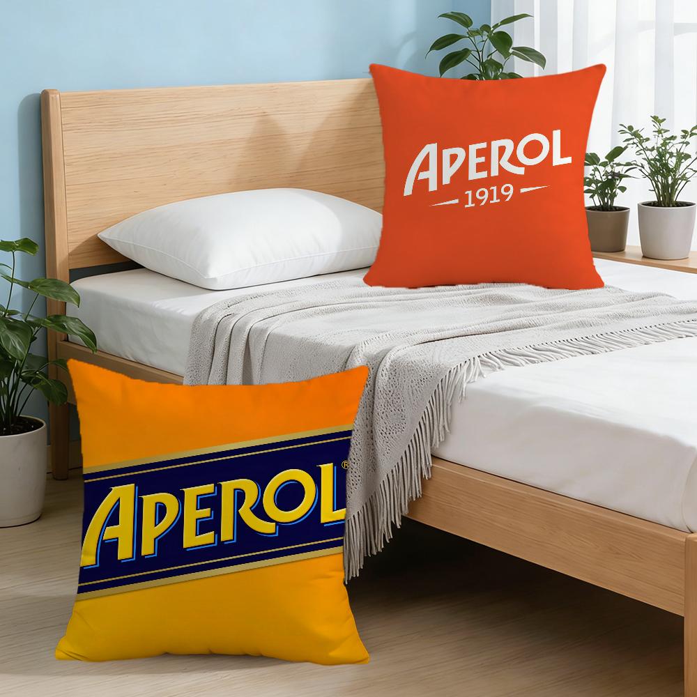 A-Aperol Logo S-Spritz-Z Cushion Cover For Pillow Printing Sofa Decoration Home Car Room Coffee Shop Office Nordic Simplicity