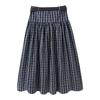PB&ZA Women's Autumn European Style Plaid Midi Skirt with Belt