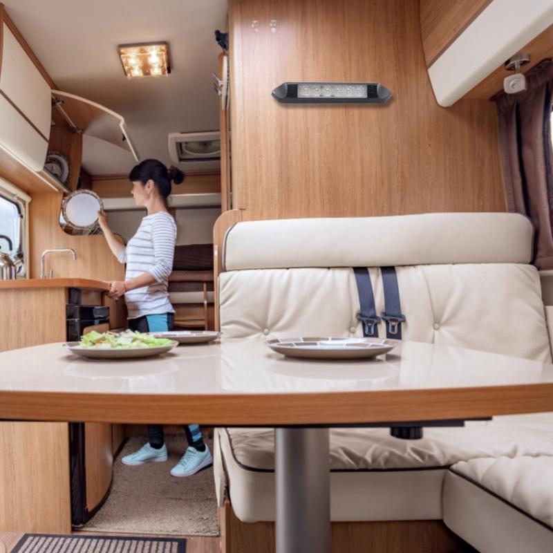 Industriequalität Wohnwagen LED-Leuchten Außen Campervan Wohnmobil Markise Veranda Beleuchtung Einfache Installation Kunststoff