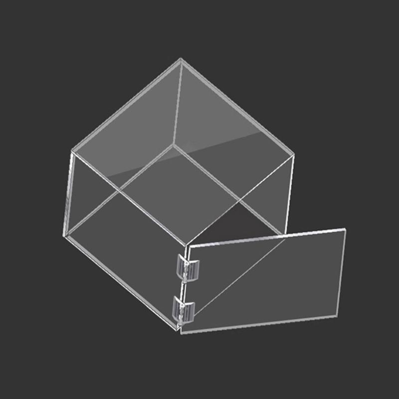 10pcs  Adhesive Clear Hinges with High Load Bearing Capacity Invisible Acrylic Hinges Set for Furniture & Cabinetry