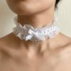 Love Heart Lolita Choker Bow Collar Cosplay Necklace Fashion Lace Necklace Women