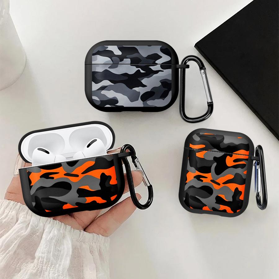 Case For Airpods 2 3 Pro3 1 Pro Pro2 4 Earphone Cases Cover Camouflage Design