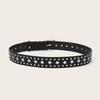 Fashionable Color Solid Star And Rivet Decor Women Casual Belt For Daily Use