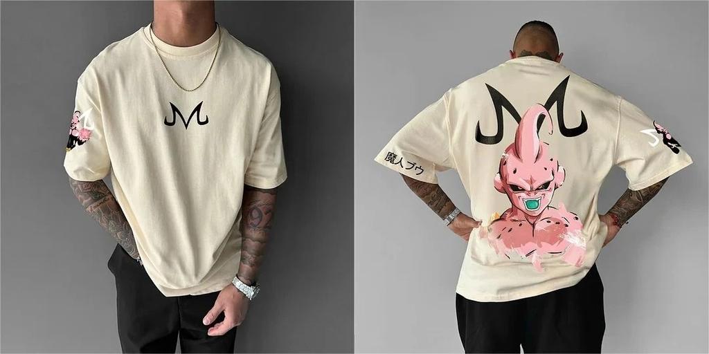 2026 Hot Selling Fashion Dragon Ball Summer Mens Tshirt Japanese Anime Adult Friends Wear Together Short Sleeved Plus Size