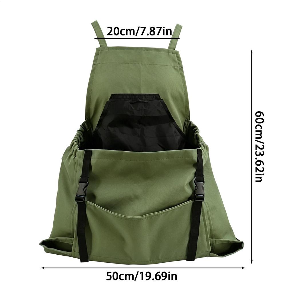 Gardening Picking Apron Quick Release Fruit Pick Up Pockets Large Storage Pouch for Vegetable Farmers Gardening Outdoor Orchard