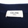 Celine 2Y09E649W Lacivert Çatlak Sweatshirt Logolu Sweatshirt üstler L Lacivert Kullanılmış