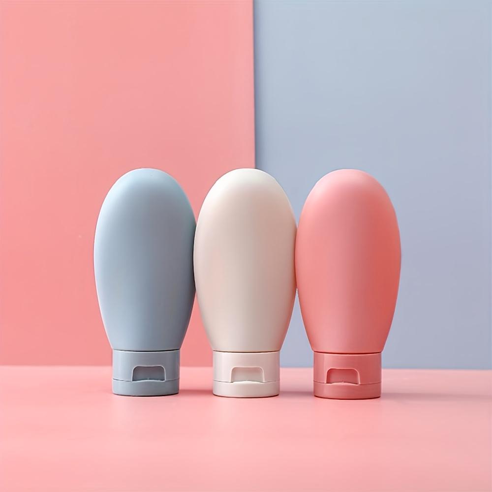 

Набор для путешествий из 3 штук, флаконы для дозирования косметики, шампунь, гель для душа, очищающее средство, лосьон, с дозатором, сжимаемые, портативные, пустые флаконы, герметичные, дорожные флаконы, многоразовые