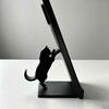 Durable Pla Bookends Cute Black Cat Bookends, 3D Printed Silhouette Book Holder, Modern Organizer Creative Support for Desk Office Home Decor