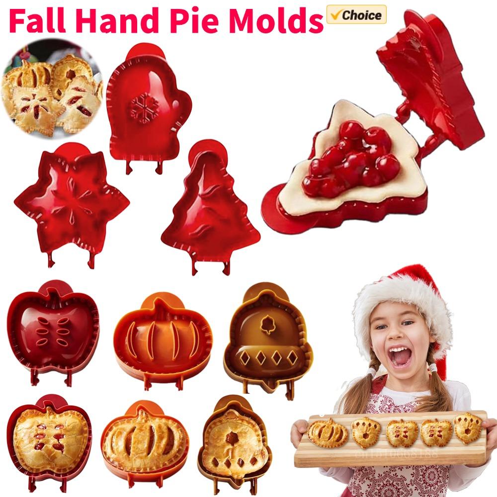 Fall Mini Hand Pie Molds Dough Presser Tools Halloween Christmas Pocket Pie Mould Apple Pumpkin and Acorn Shape Baking Tools