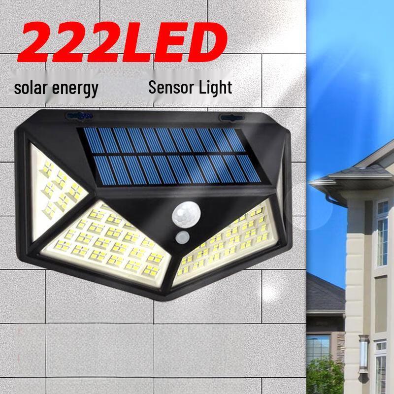 100 LED Cool White Outdoor Wall Garden Light (3-Pack)