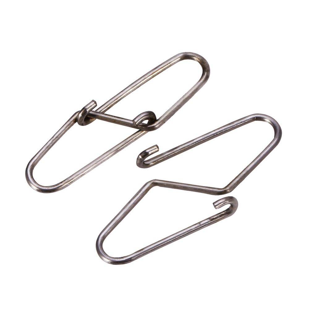 100PCS High Strength Fishing Dual Lock Snaps 0# 1# 2# Fishing Cross Lock Snaps  Sea Fishing