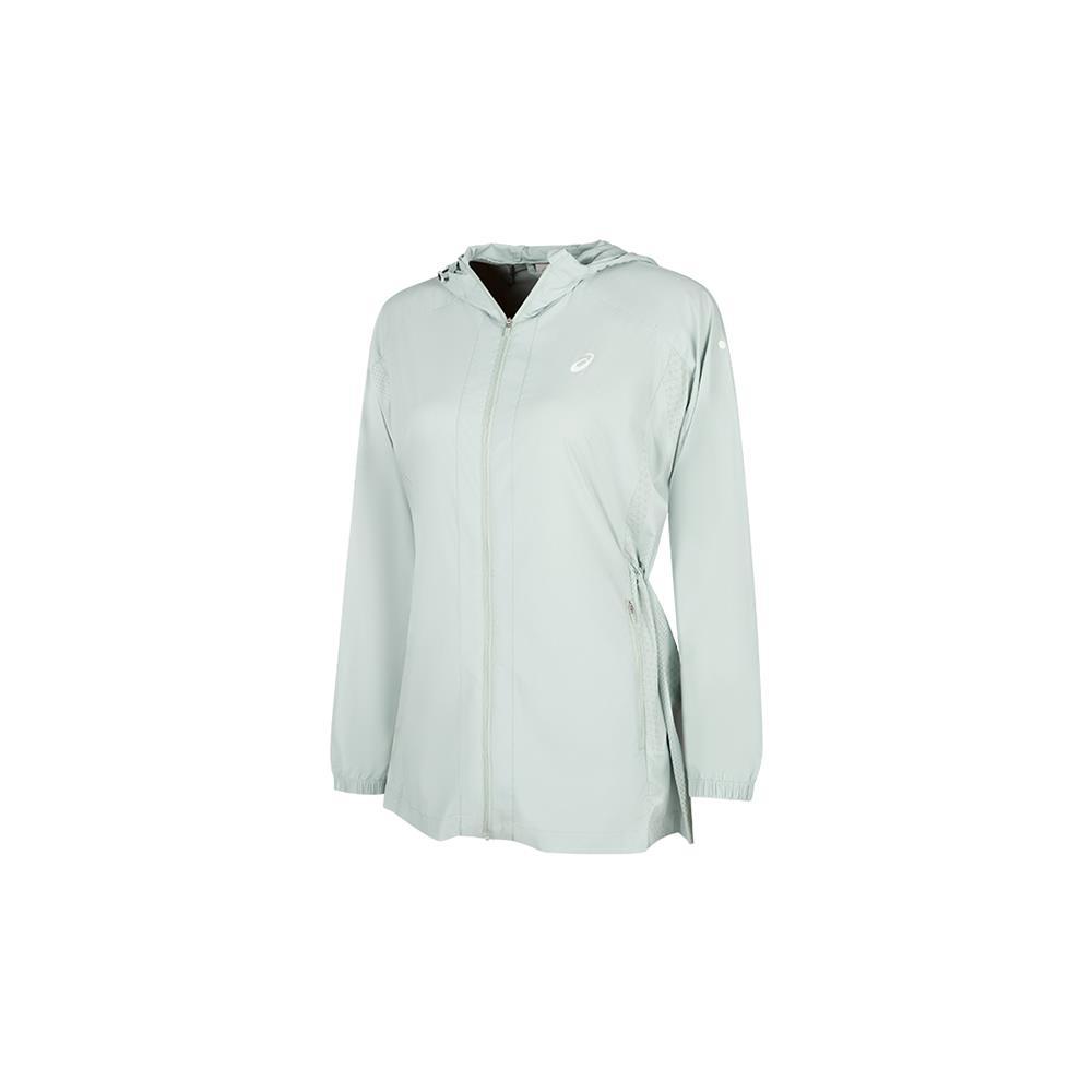 Asics Glow In The Dark Printed Fabric Sports Casual UV Protection Moisture Wicking Jacket Women Jacket Moss-Green 2012D154-400
