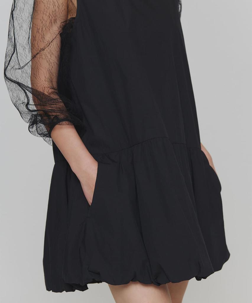 Amomento Volume Mini Dress_Black