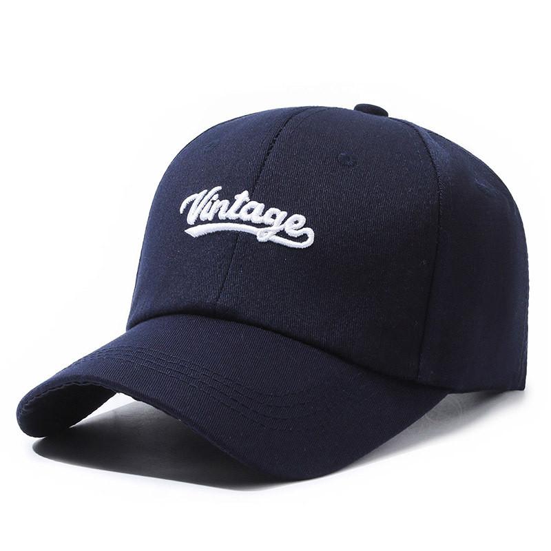 Vintage Letter Embroidery Baseball Cap Outdoor Breathable Peaked Caps Gifts