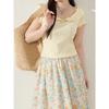 No sale #sweet age-reducing doll collar slim-fitting short-sleeved T-shirt women's summer top