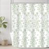 Blooming Cat Shower Curtain-Cute Kitten On Vibrant Floral Background, Cheerful Bathroom Decorative Shower Curtain