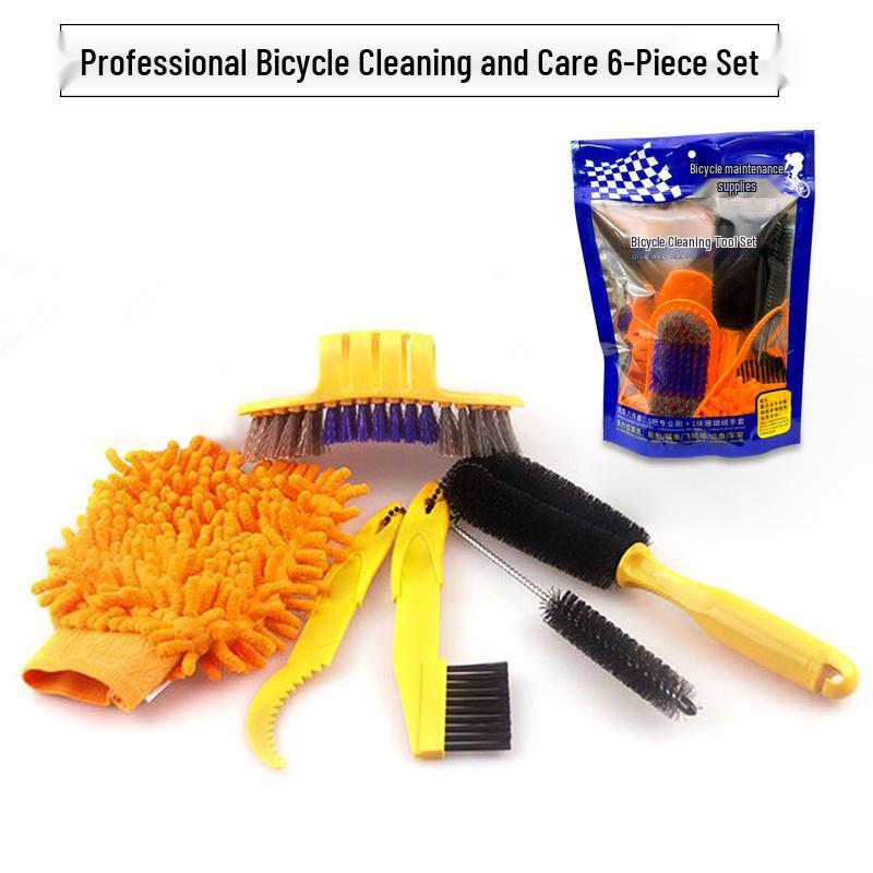 Bike Chain Cleaning Kit: Soft Bristle Brush for Mountain and Road Bikes