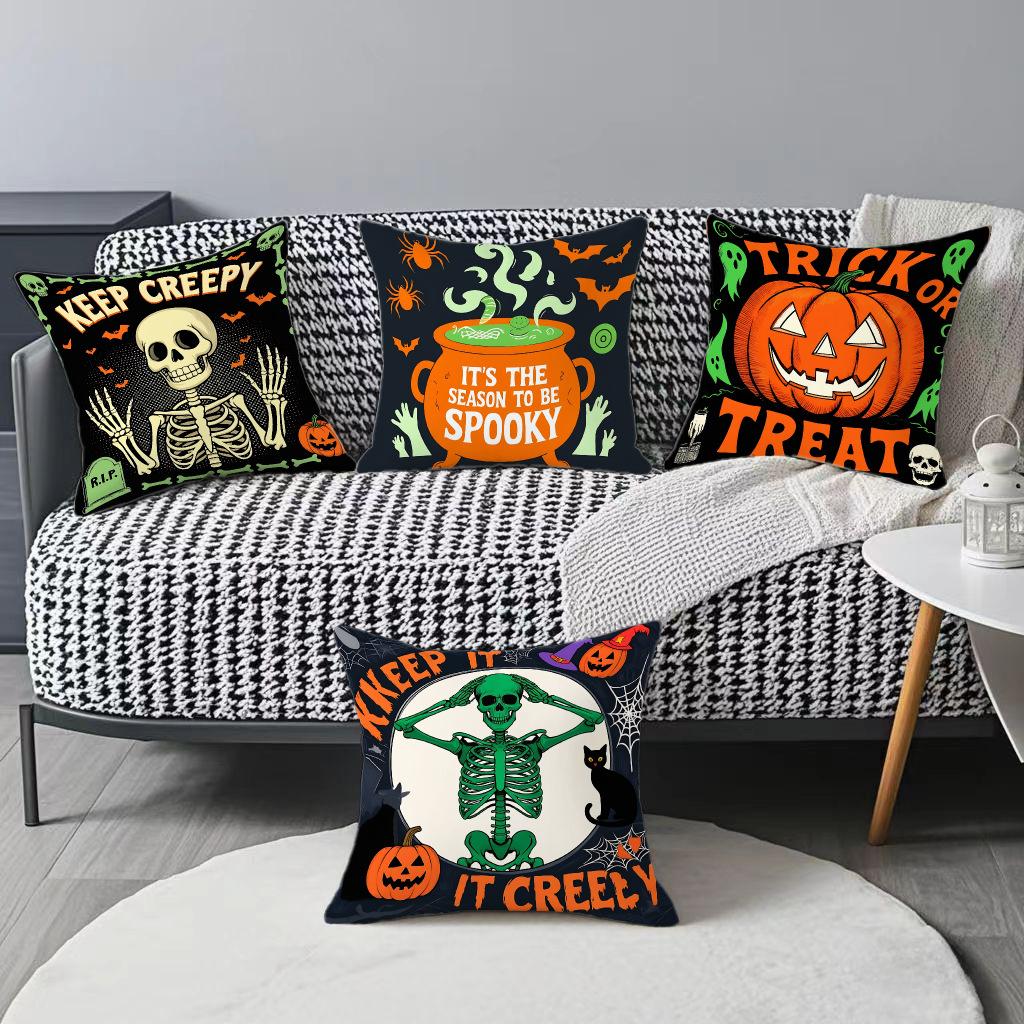 New Halloween Pillowcase Combination Sofa with Pillowcase Pillowcase Car Waist with Company Gift