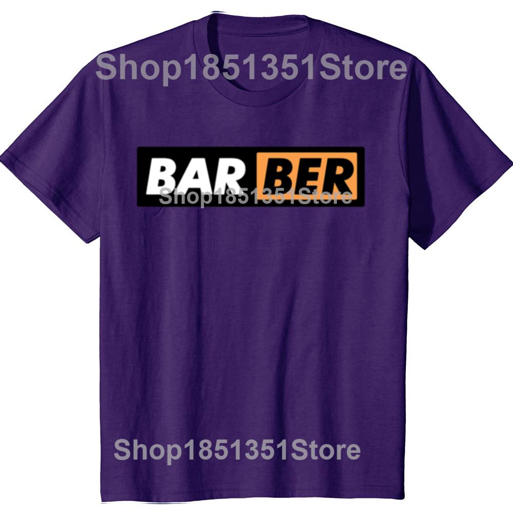 Funny BARBER Classic Graphic Tshirts Men Womens Fashion Casual Tshirt 100 Cotton Loose Oversized Hairdresser T Shirt
