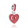 Einfacher Stil Nationalflaggen Anhänger Perlen Schmuckherstellung für Originalmarken Charms Armbänder Armreifen Schmuck für Frauen Geschenke