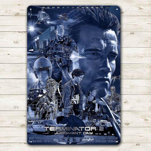Terminator Judgement Day Movie Metal Poster Tin Sign 20x30cm Collectable PlateAluminum 20x30cm(7.8x11.8inch)