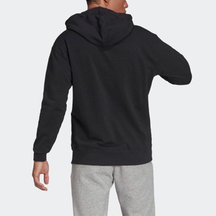 adidas Sweatshirts Men's Black Hooded Moderate Other HE4354