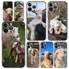 Cartoon Cute Goat Phone Case For iPhone 16e 15 14 13 12 11 Pro Max XS X XR SE 7 8 Plus Shell iPhone 16 Soft TPU Cover