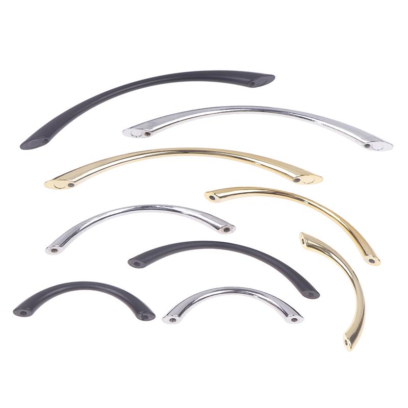 Zinc Alloy Solid Cupboard Door Handle Simple Curved Drawer Pull Multifunctional Wardrobe Shoe Cabinet Knob Furniture Hardware