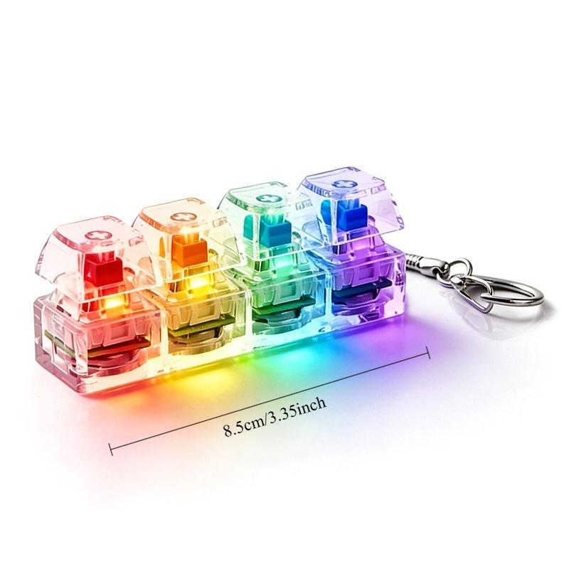 Bestseller Transparante Stressverlichtende Toetsenbord Pop It, Lichtgevend Fidget Knoppen Speelgoed, Schattige Kattenpoot Knoppen, Feestartikelen Cadeaus blue